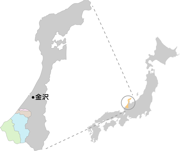 map　石川・南加賀